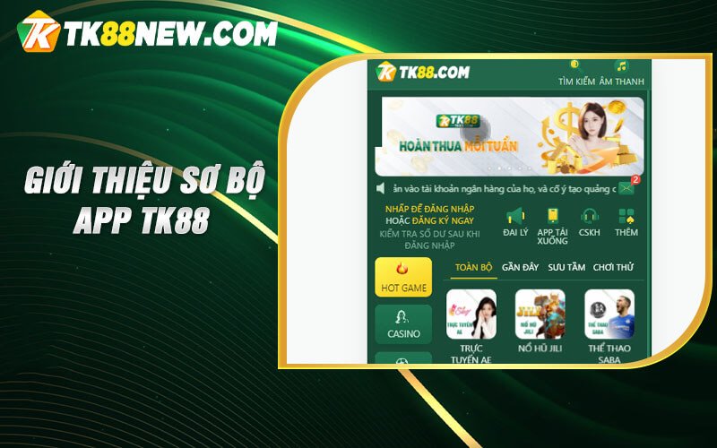 Tải App Tk88 - Link Vào Tải App Nhà Cái Không Bị Chặn 4 Giới thiệu sơ bộ app TK88