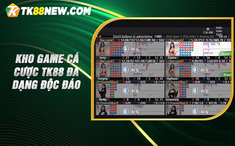 Tk88 Casino - Link vào cá cược trực tuyến tại nhà cái 7 Kho game cá cược TK88 đa dạng độc đáo